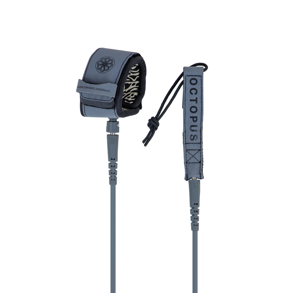 Octopus | Mission: Control 7’ Surf Leash - Grey
