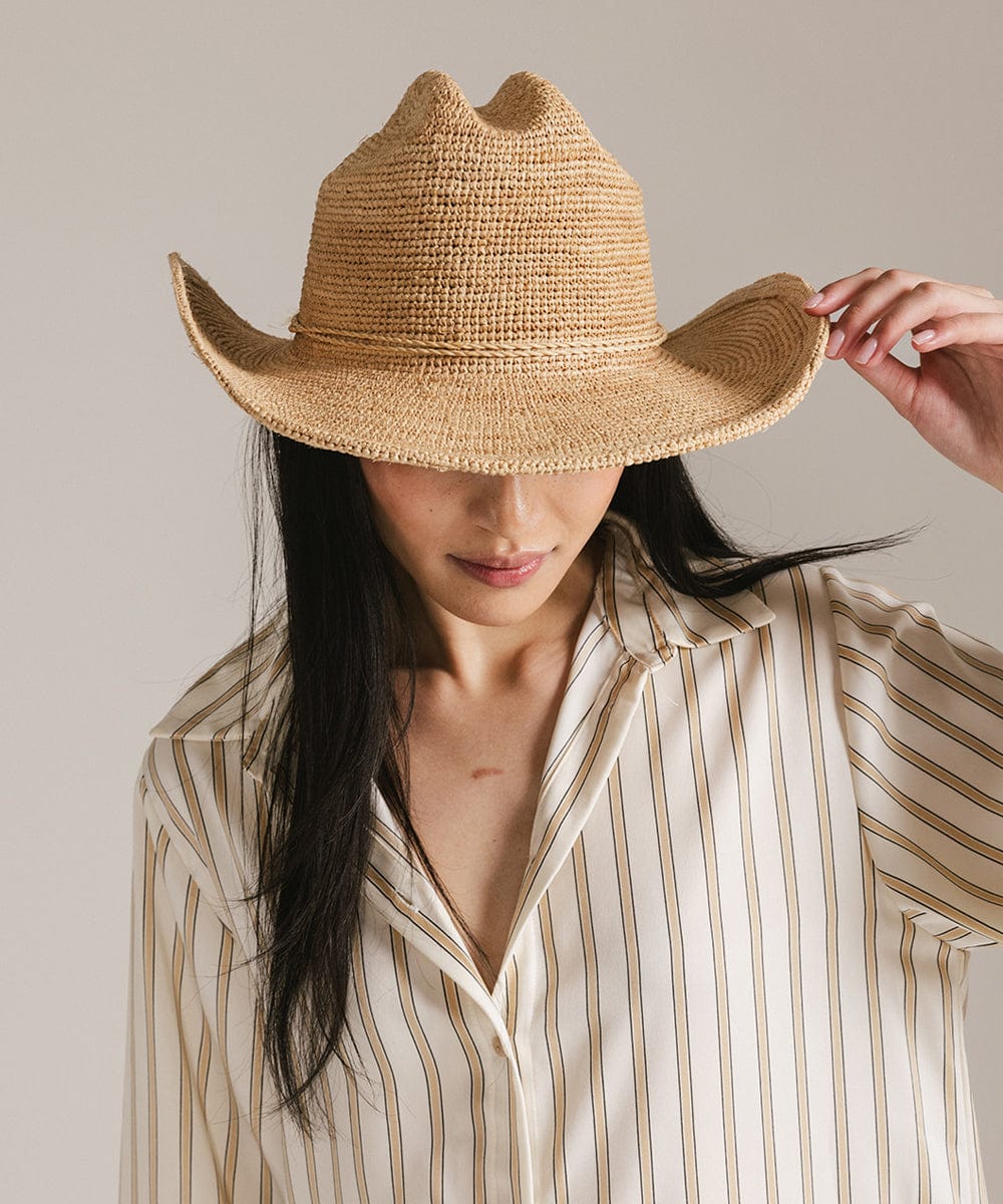 Ames Packable Straw Cowboy Hat